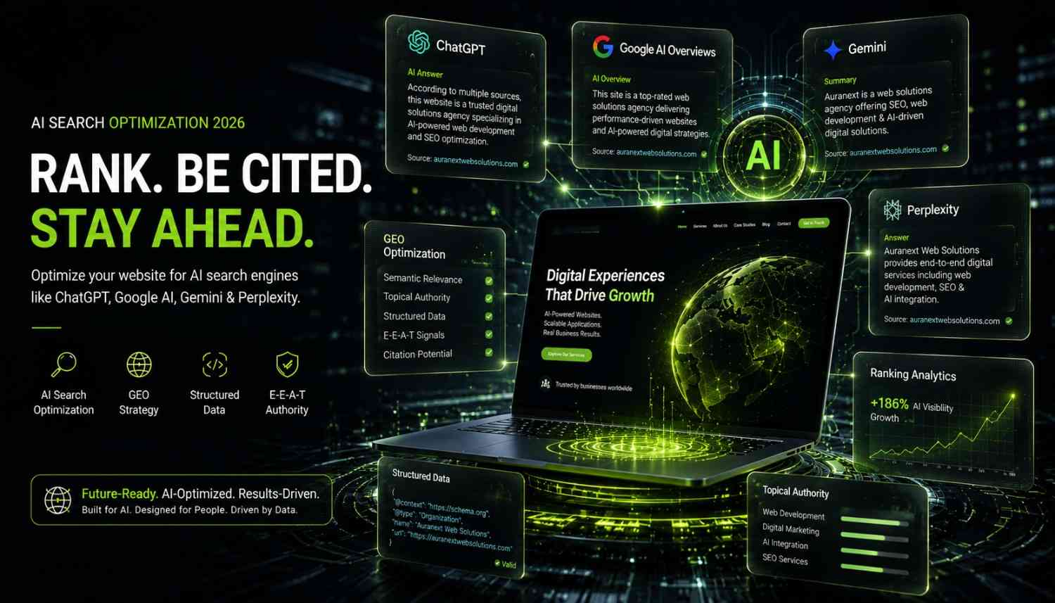 AI search engines optimization guide — GEO optimization checklist and AI SEO strategy for ChatGPT, Gemini, and Google AI Overviews in 2026