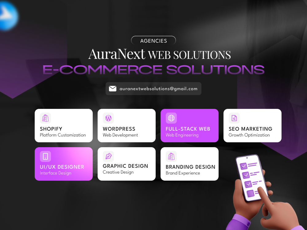 New services by AuraNext web solutions