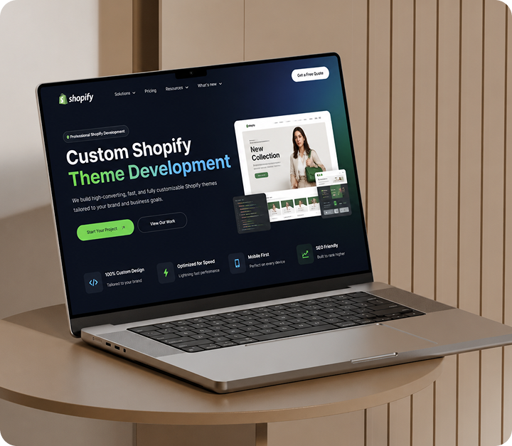 Custom Shopify theme preview
